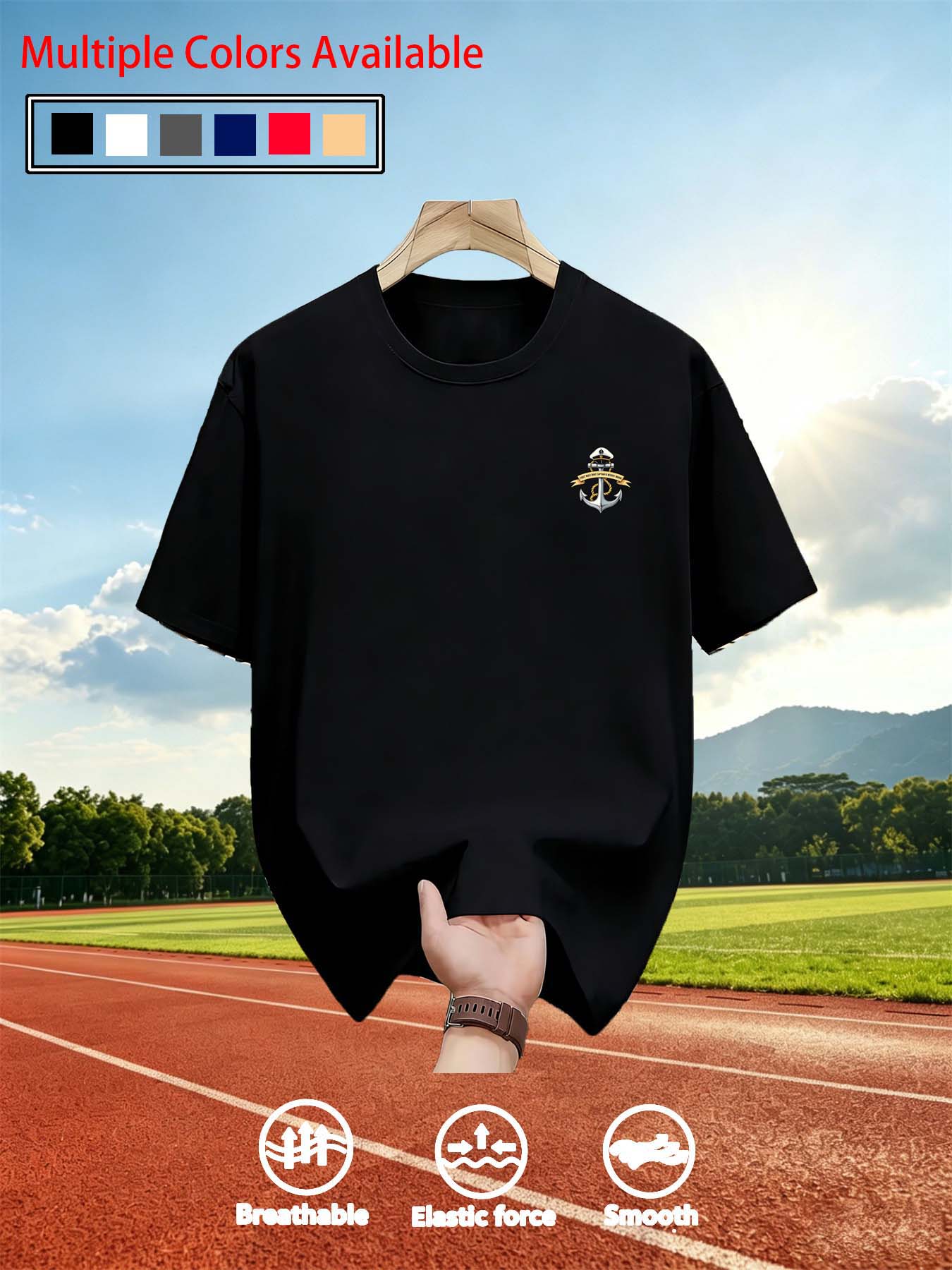 Men O‑Neck Short Sleeve T‑Shir - Tee Graphic Print recension och pris