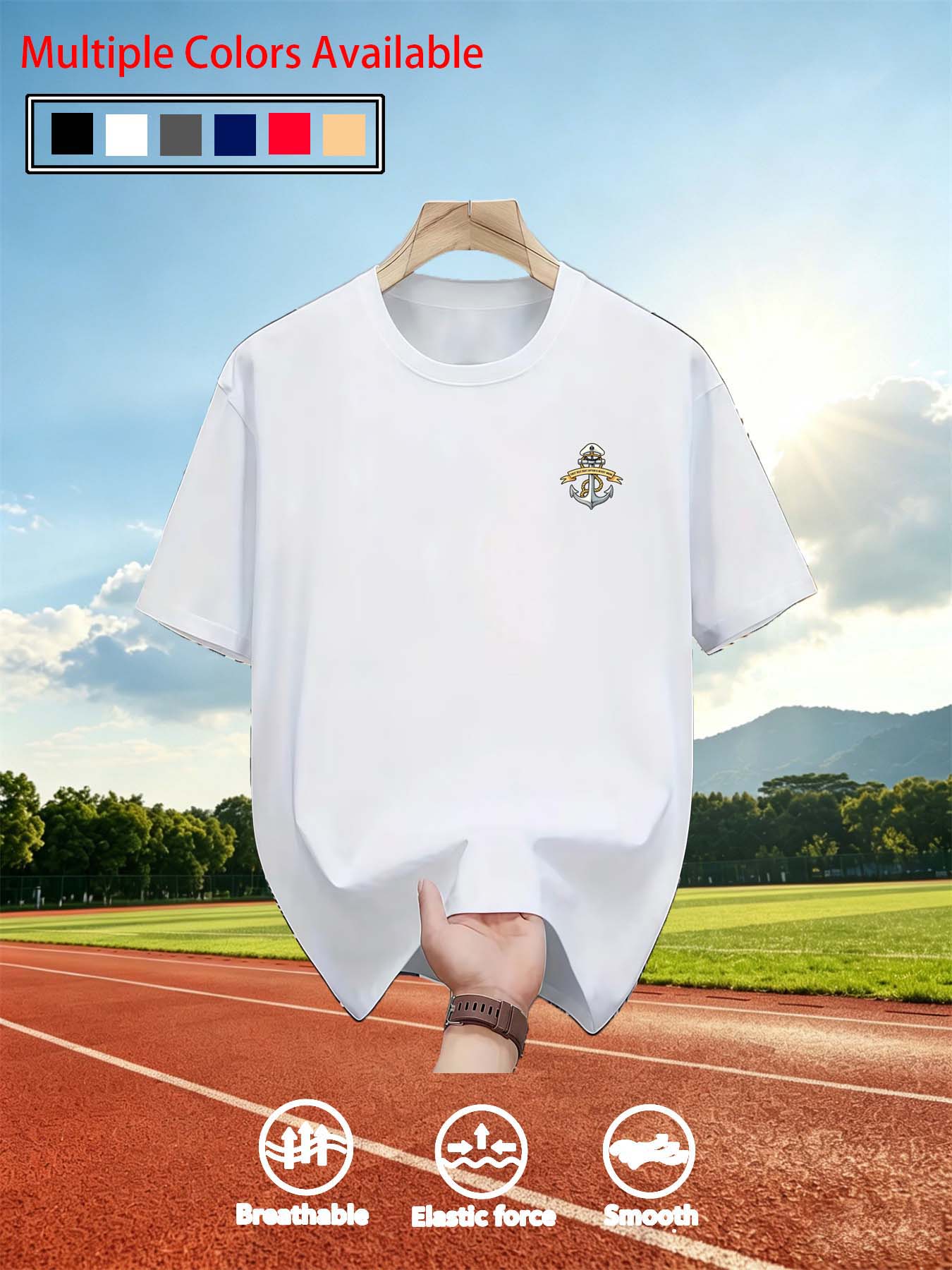 Men O‑Neck Short Sleeve T‑Shir - Tee Graphic Print recension och pris